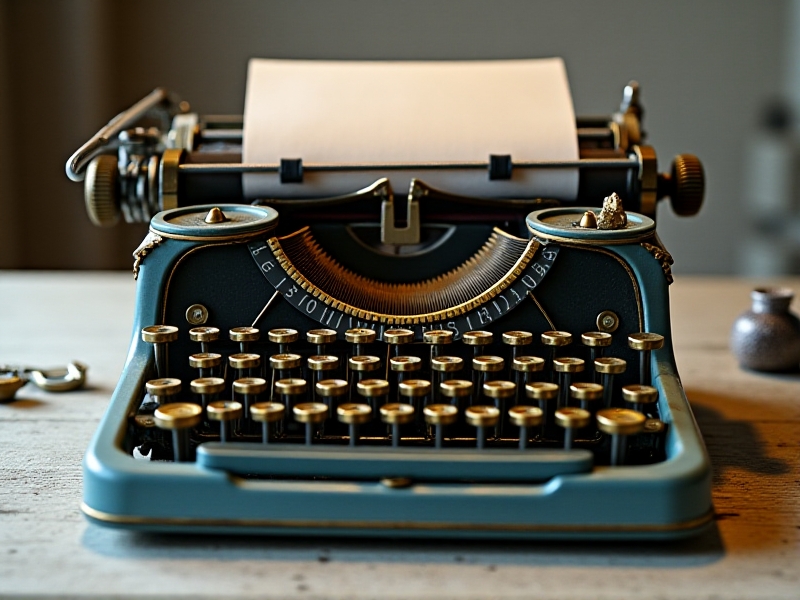 A partially disassembled Royal Portable typewriter, with the outer casing removed to reveal the typebars and springs. The image shows the intricate internal mechanism, with a focus on the attachment points of the springs.
